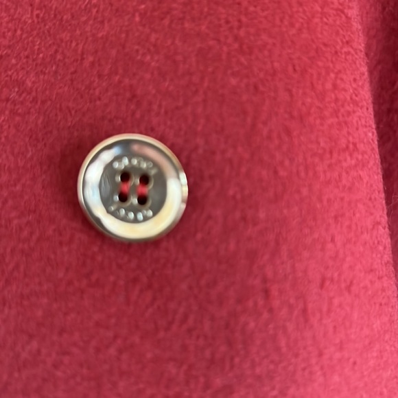 GUCCI Made in Italy Single Breasted Scarlet Red 100% Lana Wool Coat - Picture 13 of 13